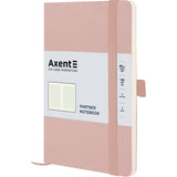 Notizbuch Axent Partner Soft Skin 8616-24-A, A5-, 96 Blatt, kariert, purpurrot