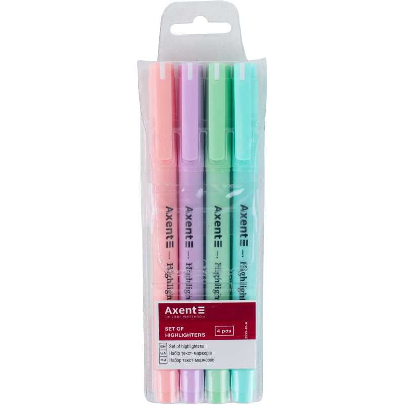 Textmarker Axent  Pastell 2533-40-A, 2-4 mm, keilförmig, gesetzt