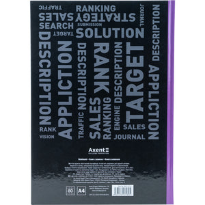 Notizbuch Axent Colors 8421-07-A, A4, 80 Blatt, kariert, lila