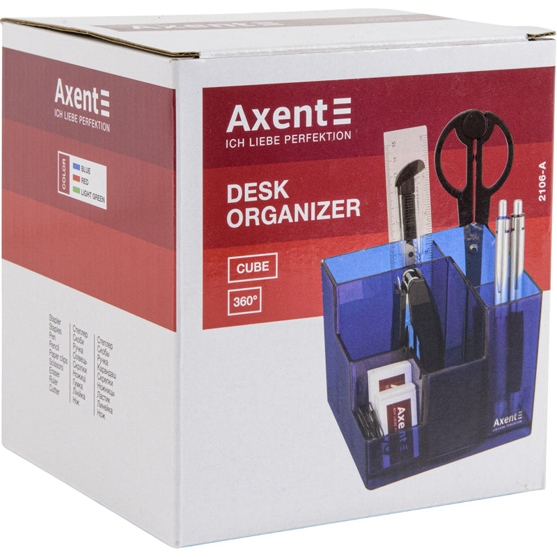 Schreibtischset Axent Cube 2106-01-A, 9-teilig, schwarz