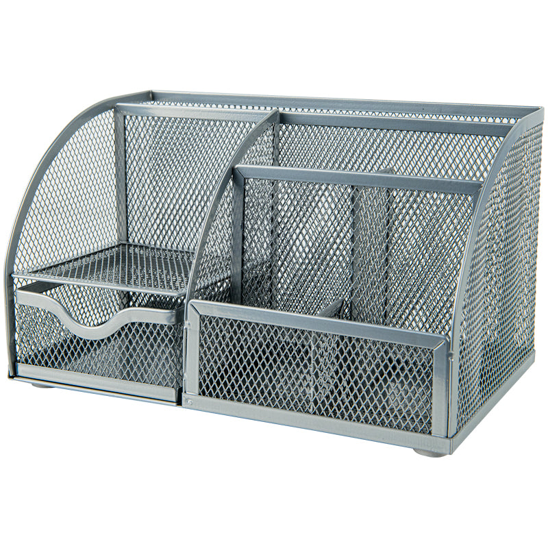 Stifthalter Axent 2125-03-A, 220x140x130 mm, metall, silber