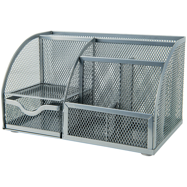 Stifthalter Axent 2125-03-A, 220x140x130 mm, metall, silber