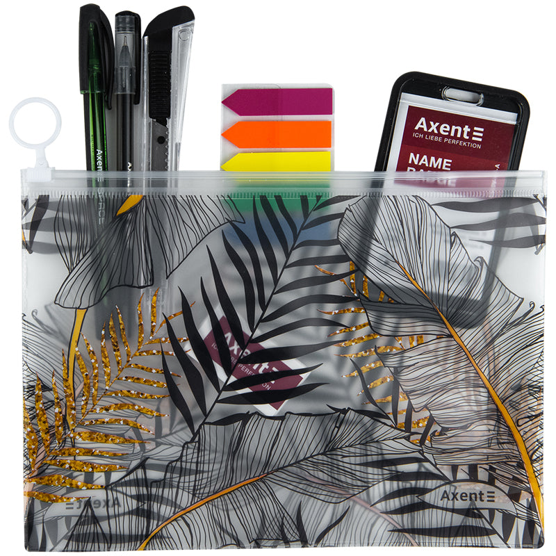 Reißverschlussmappe Axent Soft Touch  Jungle 1445-01-A, A5