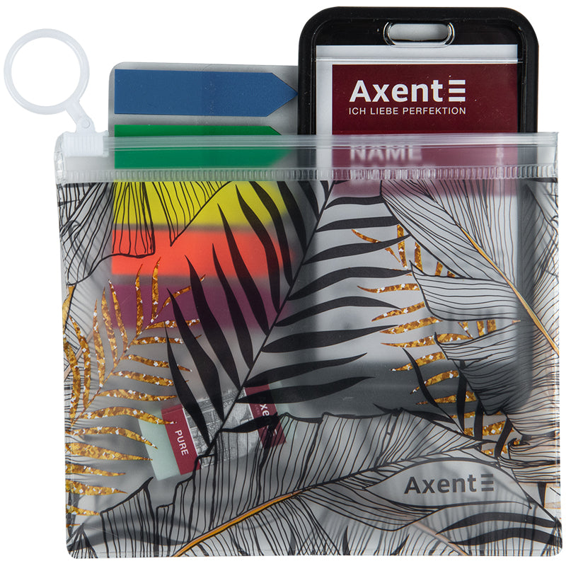 Reißverschlussmappe Axent Soft Touch Jungle 1448-01-A, B7