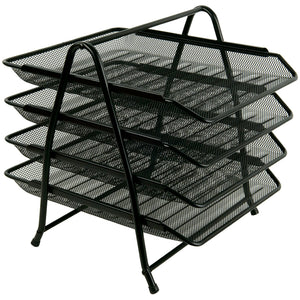 Metall Briefkorb Axent 4-in-1 2129-01-A, 300x350x330mm, schwarz