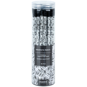 Graphitstift Axent Black Leaves 9009-19-A, HB, 2,2 mm