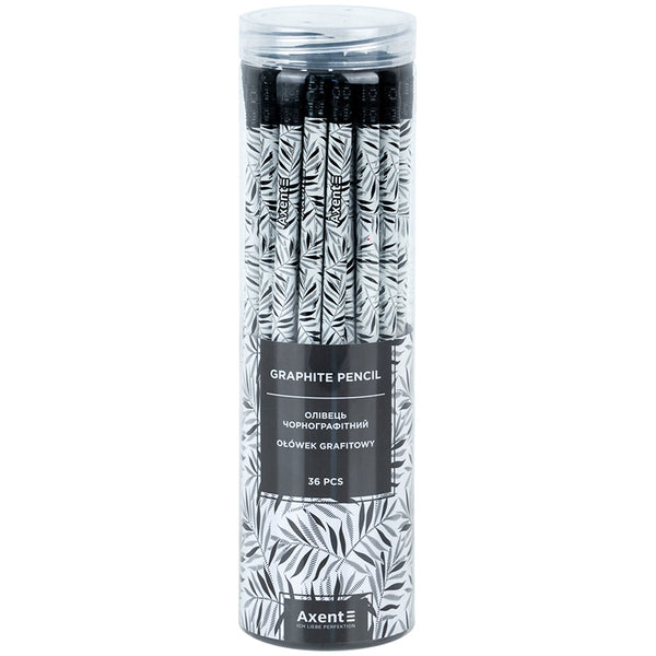 Graphitstift Axent Black Leaves 9009-19-A, HB, 2,2 mm
