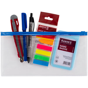Zip-Lock-Umschlagmappe Axent 1409-22-A, DL, blau