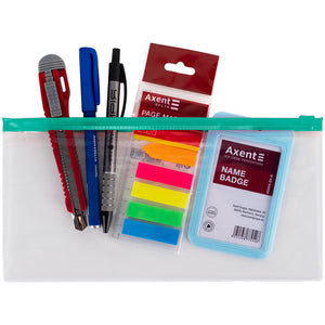 Zip-Lock-Umschlagmappe Axent 1409-25-A, DL, grün