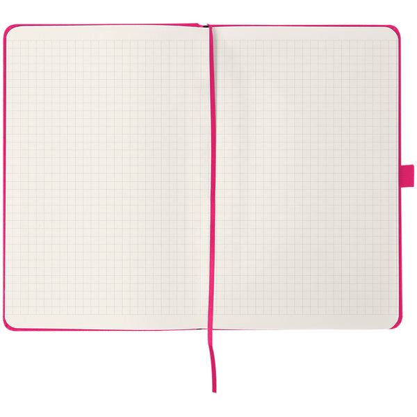 Notizbuch Axent Partner 8201-50-A, 125x195 mm, 96 Blatt, kariert, purpurrot