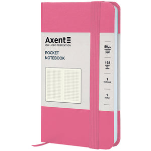 Notizbuch Axent Partner 8301-10-A, 95*140 mm, 96 Blätter, Zelle, rosa