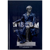 Notizbuch Axent Wisdom 8422-553-A, A4, 96 Blatt, kariert, dunkelblau