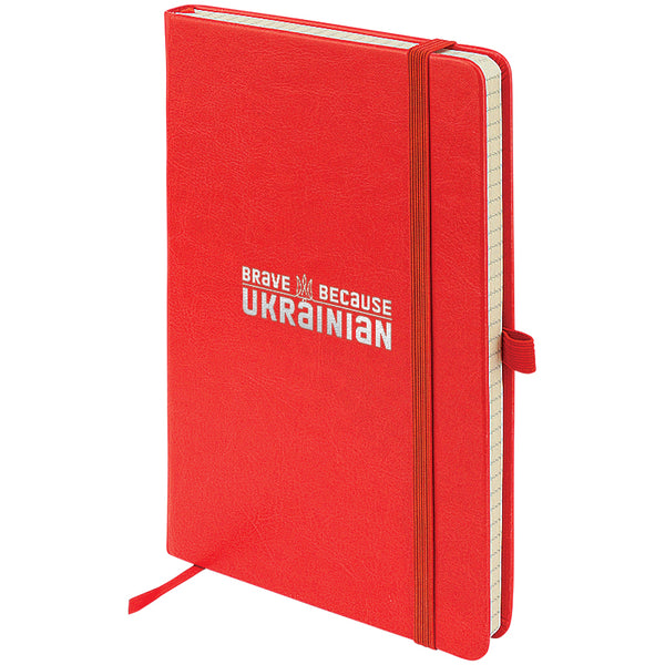 Notebook Axent Partner Lux Brave UA 8202-06-1-A, 125x195 mm, 96 sheets,  squared, red