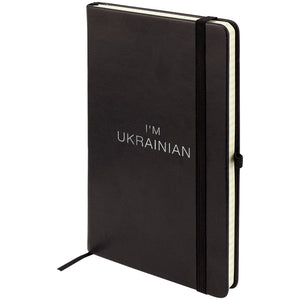 Notebook Axent Partner Lux Ukrainian 8202-01-4-A, 125x195 mm, 96 sheets,  squared, black