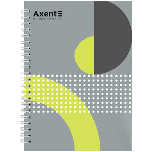 Spiralnotizbuch Axent 8032-18-A, A5, 145x210 mm, 96 Blatt, kariert, fester einband