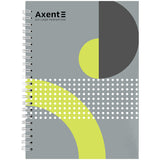 Spiralnotizbuch Axent 8032-18-A, A5, 145x210 mm, 96 Blatt, kariert, fester einband
