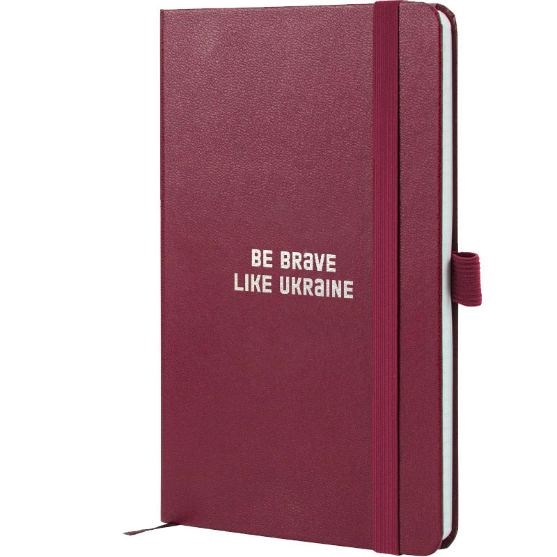 Notebook Axent Partner Brave 8201-46-1-A, 125x195 mm, 96 sheets,  squared, wine