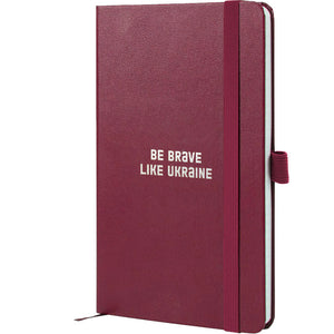 Notebook Axent Partner Brave 8201-46-1-A, 125x195 mm, 96 sheets,  squared, wine