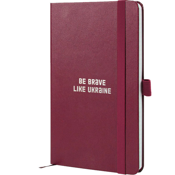 Notebook Axent Partner Brave 8201-46-1-A, 125x195 mm, 96 sheets,  squared, wine