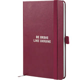 Notebook Axent Partner Brave 8201-46-1-A, 125x195 mm, 96 sheets,  squared, wine