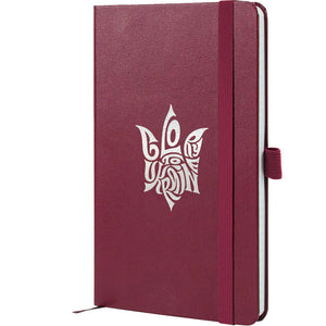 Notebook Axent Partner Glory 8201-46-4-A, 125x195 mm, 96 sheets,  squared, wine