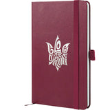 Notebook Axent Partner Glory 8201-46-4-A, 125x195 mm, 96 sheets,  squared, wine