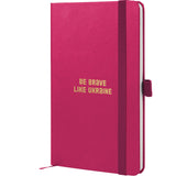 Notebook Axent Partner Brave 8201-50-1-A, 125x195 mm, 96 sheets,  squared, crimson