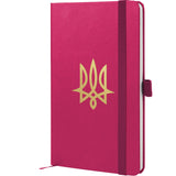 Notebook Axent Partner Tryzub 8201-50-3-A, 125x195 mm, 96 sheets,  squared, crimson
