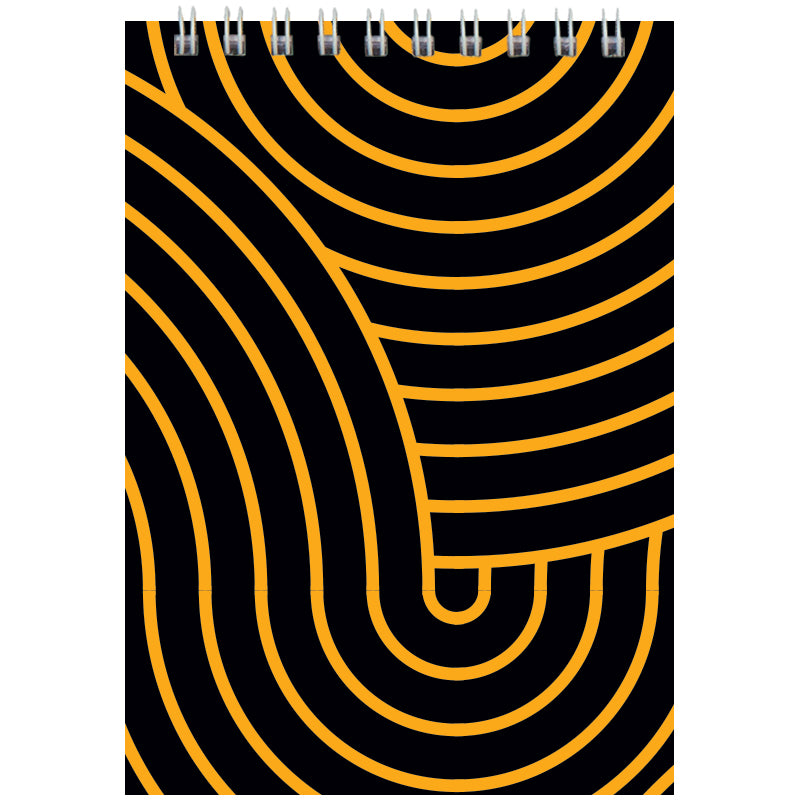 Spiralnotizbuch Axent D8011-03, А6, 48 Blatt, kariert, gelb