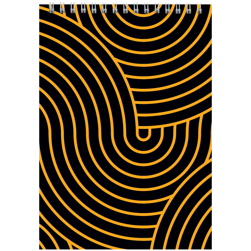 Spiralnotizbuch Axent D8012-03, А5, 48 Blatt, kariert, gelb