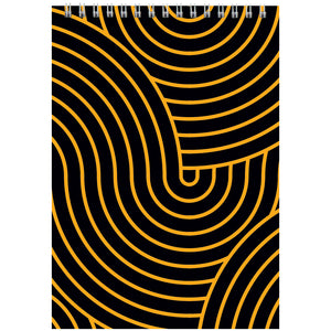 Spiral notebook Axent D8012-03, А5, 48 sheets, squared, yellow
