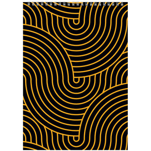 Spiralnotizbuch Axent D8013-03, А4, 48 Blatt, kariert, gelb
