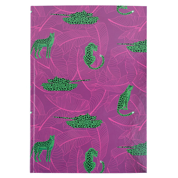 Notizbuch Axent Leopard 8422-555-A, A4, 96 Blatt, kariert, rosa