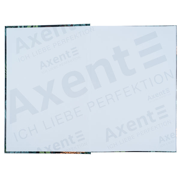 Notizbuch Axent Leopard 8422-557-A, A4, 96 Blatt, kariert, grün