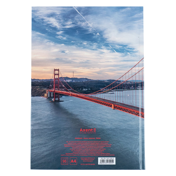 Notizbuch Axent Connect 8422-565-A, A4, 96 Blatt, kariert