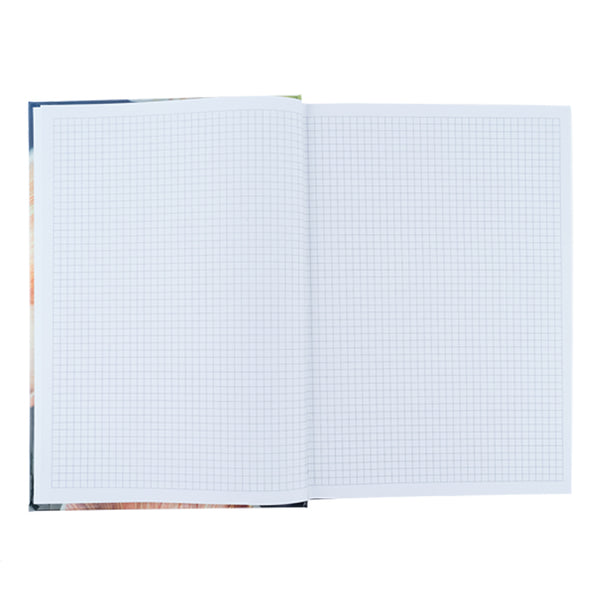 Notebook Axent Flora 8423-27-A, А4, 192 sheets, squared, yellow