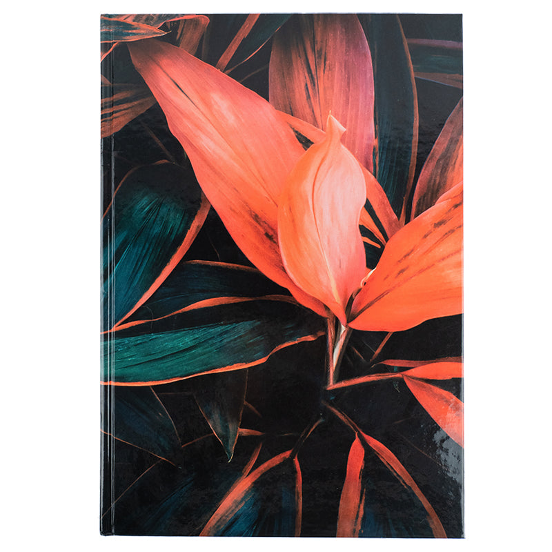 Notizbuch Axent Flora 8423-28-A, A4, 192 Blatt, kariert, orange