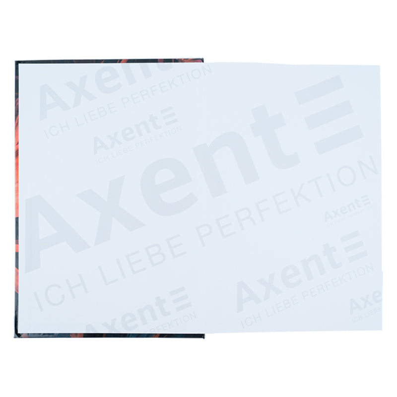 Notizbuch Axent Flora 8423-28-A, A4, 192 Blatt, kariert, orange