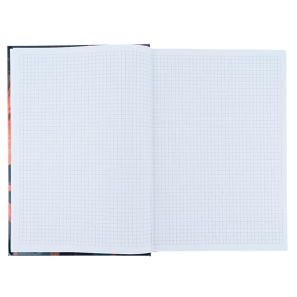 Notebook Axent Flora 8423-28-A, А4, 192 sheets, squared, orange