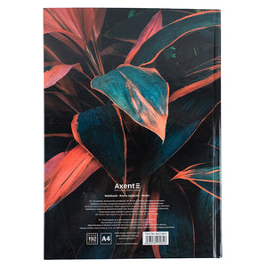 Notebook Axent Flora 8423-28-A, А4, 192 sheets, squared, orange