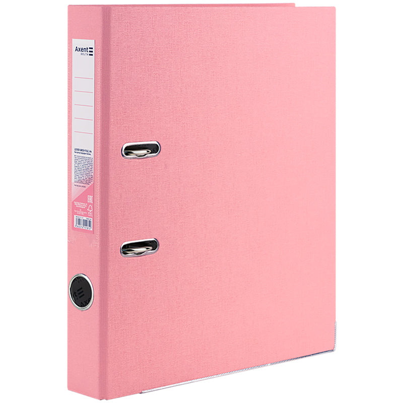 Ordner Axent Delta D1713-10P, einseitig, A4, 50 mm, ungebunden, Pastelini, rosa
