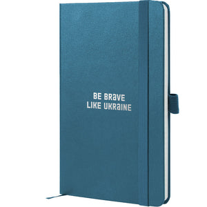 Notizbuch Axent Partner Brave 8201-47-1-A, 125x195 mm, 96 Blätter, Zelle, blau