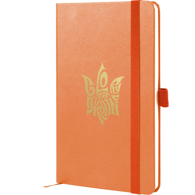 Notizbuch Axent Partner Glory 8201-42-4-A, 125x195 mm, 96 Blätter, Zelle, Pfirsich