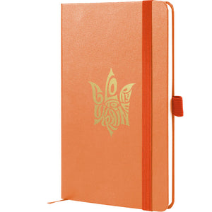 Notizbuch Axent Partner Glory 8201-42-4-A, 125x195 mm, 96 Blätter, Zelle, Pfirsich