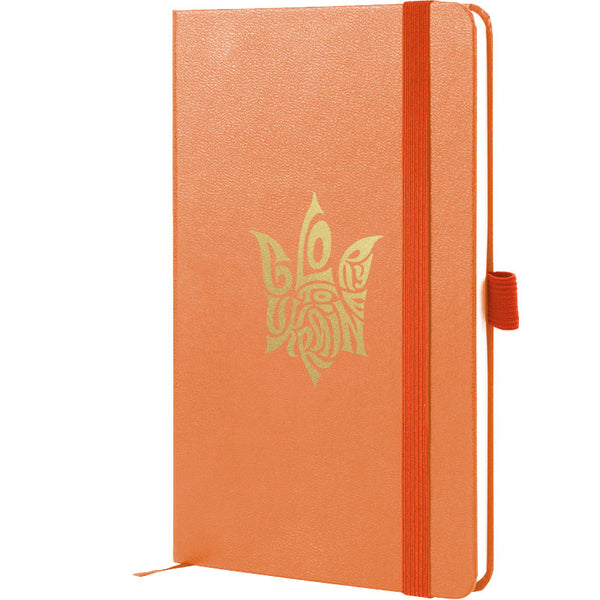 Notizbuch Axent Partner Glory 8201-42-4-A, 125x195 mm, 96 Blätter, Zelle, Pfirsich