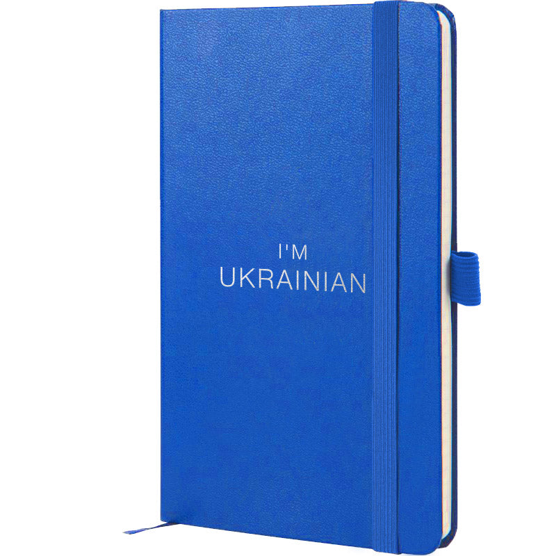 Notizbuch Axent Partner Ukrainisch 8201-07-2-A, 125x195 mm, 96 Blätter, Zelle, blau