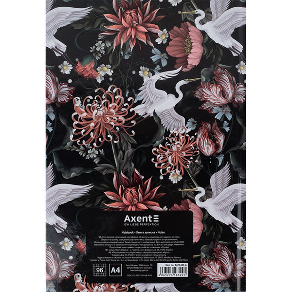 Notizbuch Axent Birds&Flowers-2 8422-569-A, А4, 96 Blatt, kariert