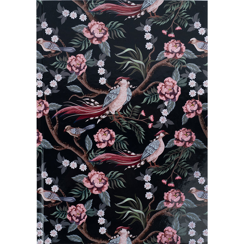 Notizbuch Axent Birds&Flowers-4 8422-571-A, А4, 96 Blatt, kariert