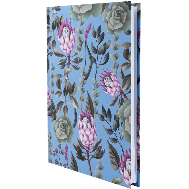Notizbuch Axent Bloom 8456-2-A, А5, 96 Blatt, kariert, lichtblau