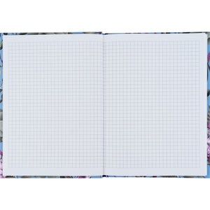 Notizbuch Axent Bloom 8456-2-A, А5, 96 Blatt, kariert, lichtblau